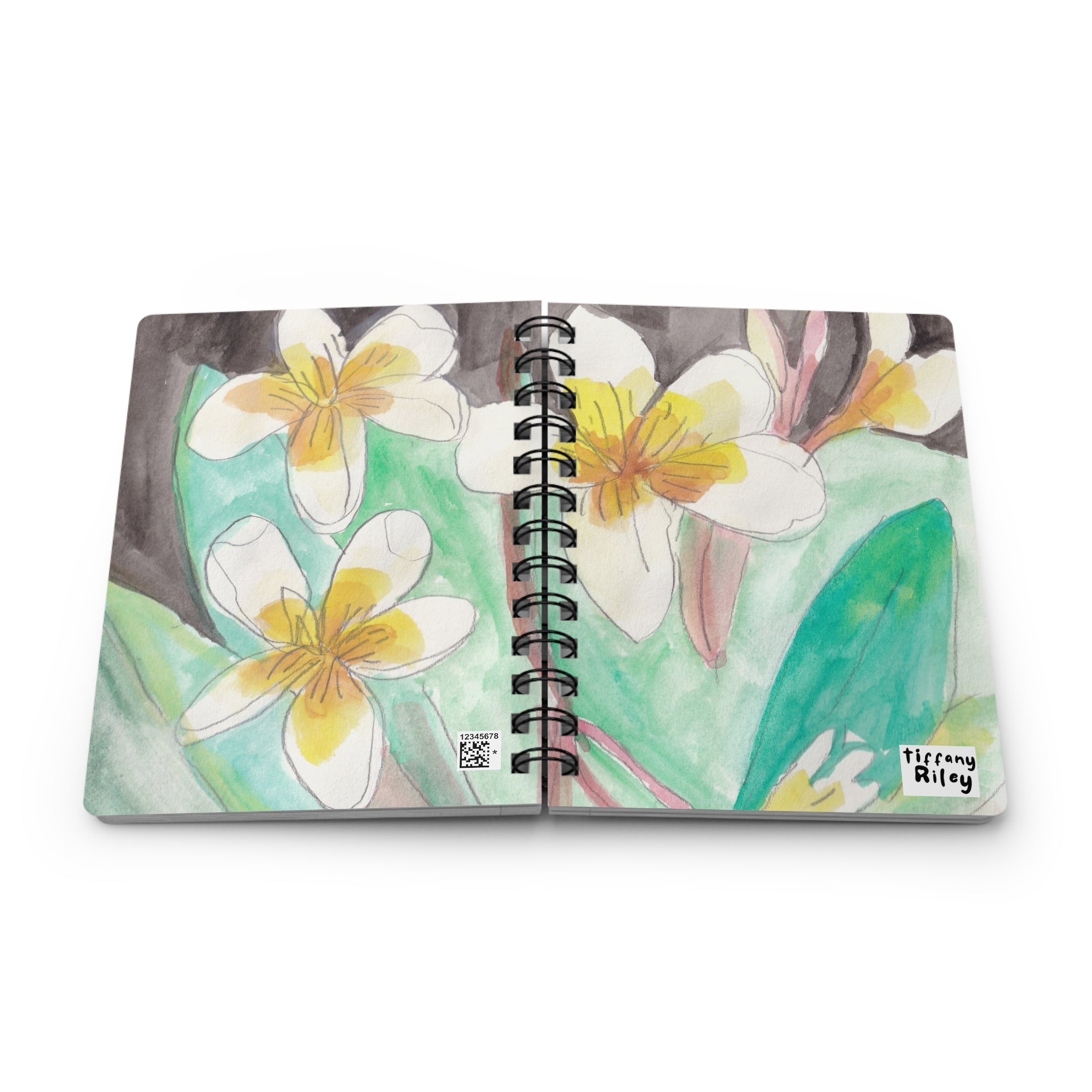 Plumerias Spiral Bound Journal