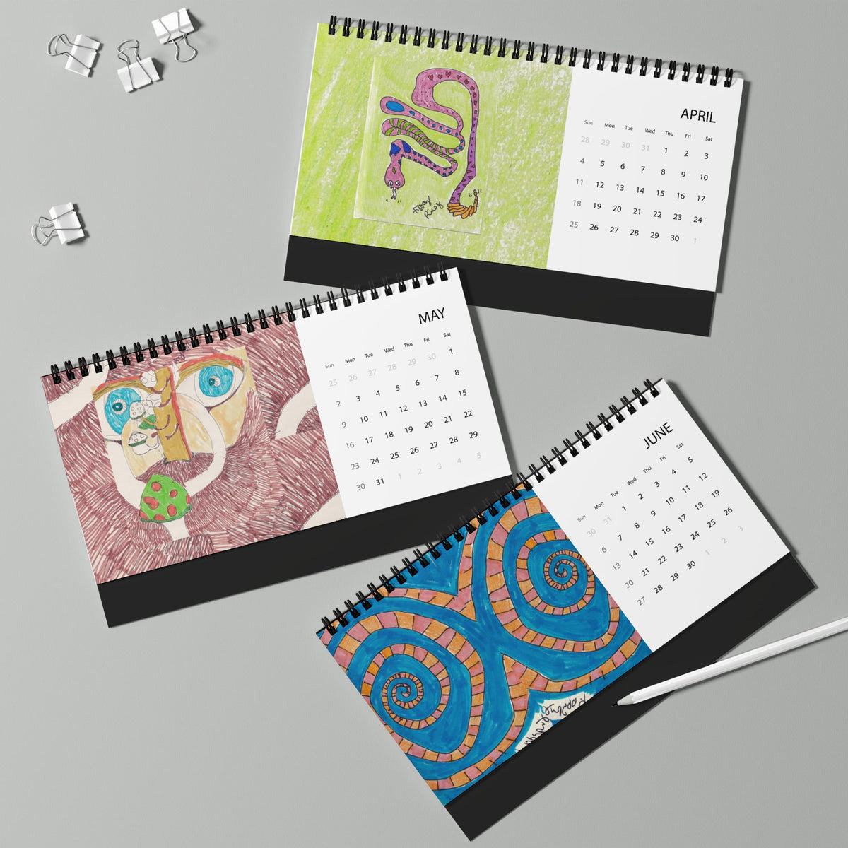 2027 Desktop Calendar